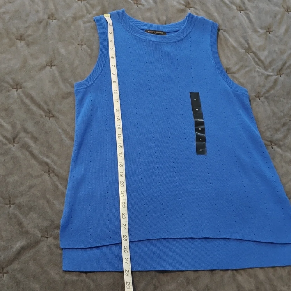 NWT Banana Republic Blue Tank Top - Picture 5 of 7